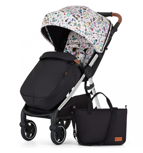 Petite&Mars Royal3 Silver - wózek spacerowy z dobrą amortyzacją | Tattoo